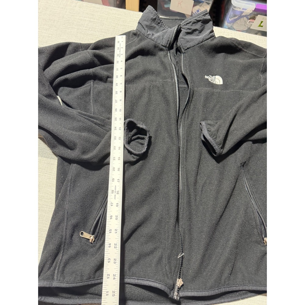 The North Face Mens Denali Fleece‎ Jacket Black Full Zip Coat large